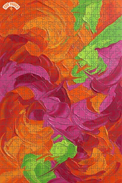 Teona Ahşap Vibrant Colors Double Layer Framed Wooden Puzzle 500 Pieces 50X30