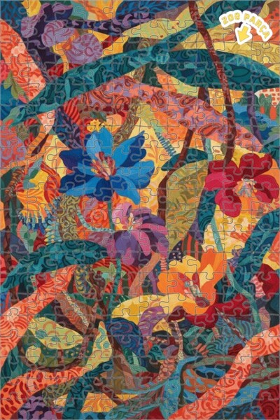 Teona Ahşap ألوان نابضة بالحياة، نمط الغابات الاستوائية، لوحة زيتية، لوحة خشب...