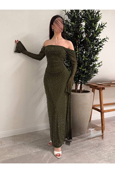 LAYAL DRESSES Rose olive dress