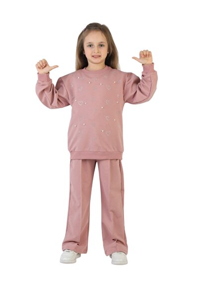 ERDEM KIDS Детски комплект за момичета с две части и две нишки K2KTKM0001