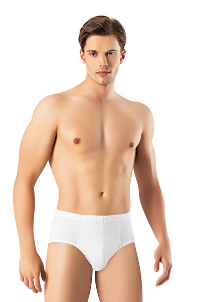 Fanilam Yunus Erdem Slip pentru bărbați din bumbac alb, 3 piese, țesătură moa...