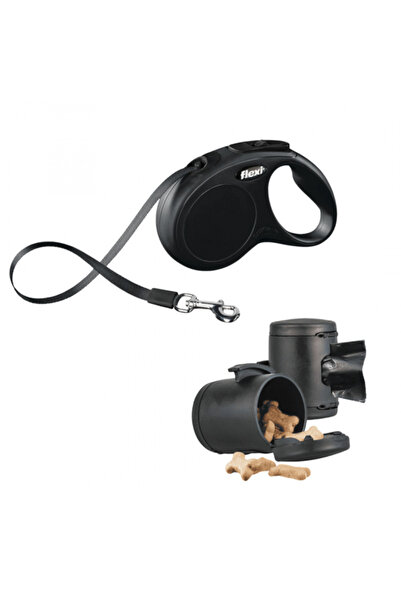 Flexi Fun Retractable Leash - M - Black