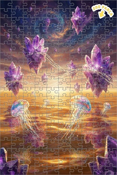 Teona Ahşap لغز خشبي ملون ذو طبقتين على شكل إطار يطفو على البحر الكريستالي من...