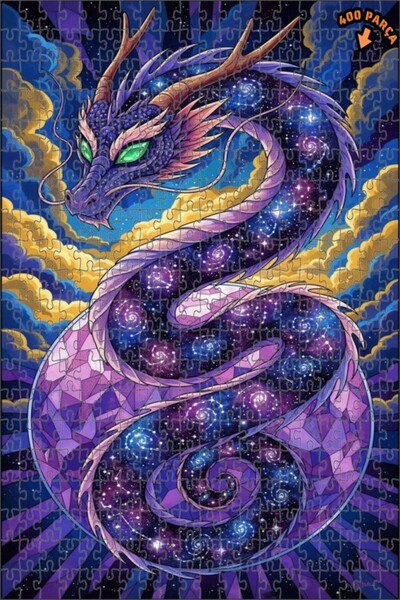 Teona Ahşap لغز خشبي بإطار مزدوج الطبقات من كوزميك دراغون آرت 400 قطعة 35x35