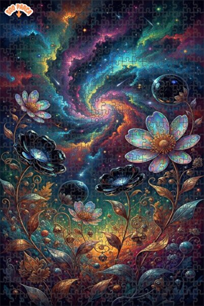 Teona Ahşap لغز خشبي على شكل حديقة مجرية غامضة بمظهر لوحة زيتية 500 قطعة 50x30