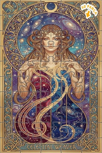 Teona Ahşap لغز خشبي مؤطر ذو طبقتين من شركة كوزميك دوكماسر آرت، 50 قطعة، مقاس...