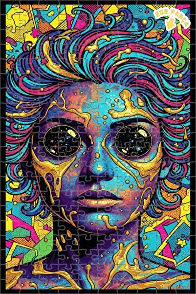 Teona Ahşap بوب آرت سبيس آي لويس - لغز خشبي مؤطر ذو طبقتين للنساء 200 قطعة 25x35