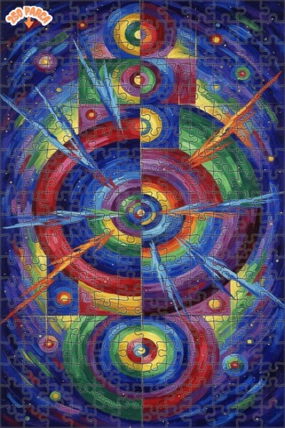 Teona Ahşap لغز خشبي ذو طبقتين من Universal Color Explosion Art، 250 قطعة، مق...