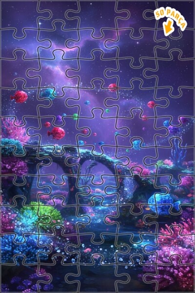 Teona Ahşap لغز خشبي مؤطر من طبقتين بتصميم قصص تحت البحرية من غالاكتيك، 50 قط...