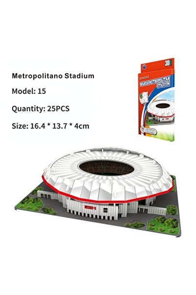 Choice17 نموذج ثلاثي الأبعاد لملعب متروبوليتان مصنوع من الورق، مثالي لعشاق كر...