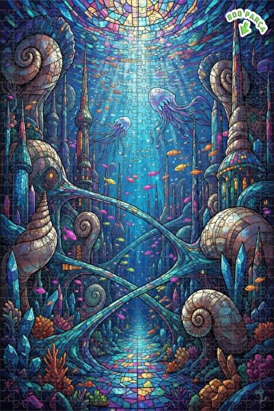 Teona Ahşap لغز خشبي فني من موزاييك ساوند لاند ميسيميال سيزونز 800 قطعة 70x50