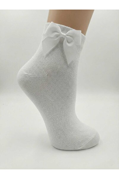 NoNameStore7 Set of 2 pairs, Women's socks, delicate pattern with bow, short ...