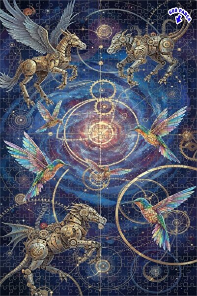 Teona Ahşap لغز خشبي مؤطر من طراز بيجاسوس وديناصور بتقنية البخار الغامضة، مكو...