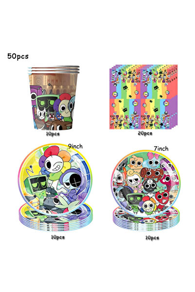 Choice other 50pcs Set Dandy Worlds Birthday Party Decoration Tableware Table...