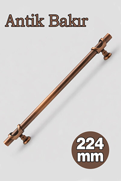 Badem10 Arsin ravna mekana sjajna antikna bakrena ručka za ladicu 224 mm mode...