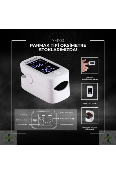 Respirox YM103 Parmak Tipi Pulse Oksimetre