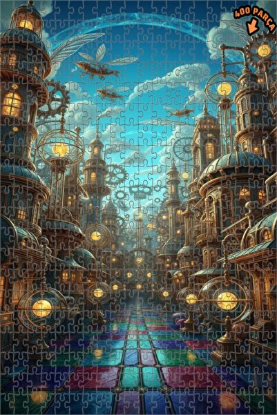 Teona Ahşap لغز مدينة المحارب البخاري 400 قطعة 35x35