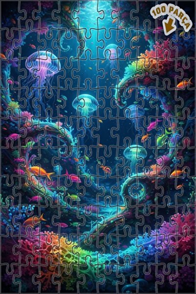 Teona Ahşap ألوان الأحلام تحت البحر، لوحة زيتية ذات طبقات مزدوجة، لغز خشبي مؤ...