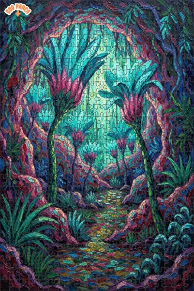 Teona Ahşap لغز خشبي بتصميم رسم زيتي لنسيم الغابة السحرية 500 قطعة 50x30