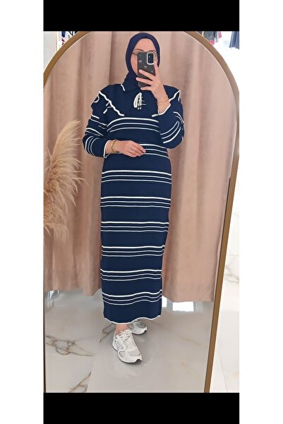 saru collection Çizgili Elbise