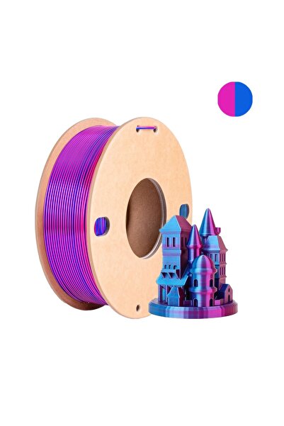 Choice5 Rose Dark Blue Three color PLA silk filament 250g per roll net weight...