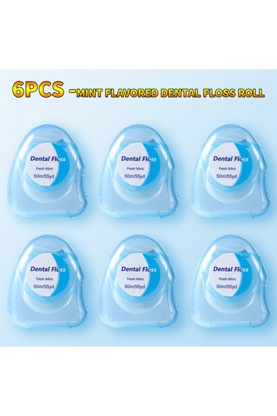 Choice3 6 قطع / 20 قطعة / 12 قطعة / 6 قطع / لفافة خيط تنظيف الأسنان - بنكهة ا...