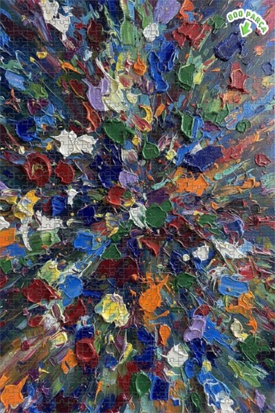 Teona Ahşap لغز خشبي مؤطر ذو طبقتين بمظهر ألوان زيتية نابضة بالحياة 800 قطعة ...