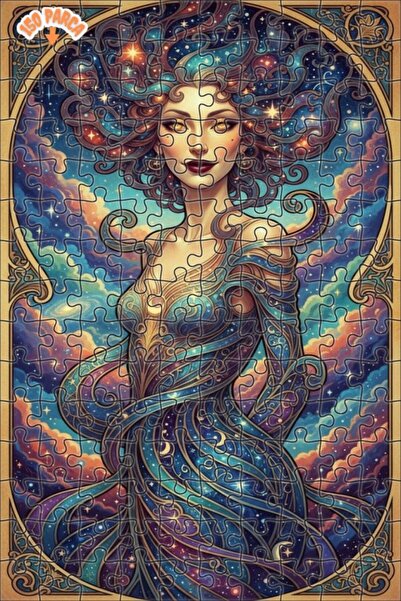 Teona Ahşap لغز خشبي بمظهر الألوان المائية من جالاكتيك بيوتي 150 قطعة 20x30