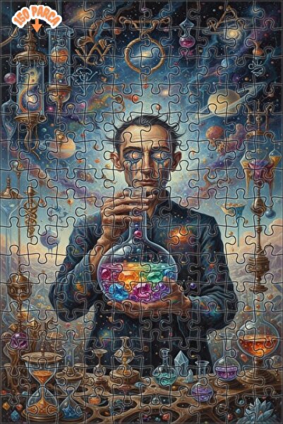 Teona Ahşap Mysterious Science Man's Cosmic Crystal Experiment Double-Decker ...