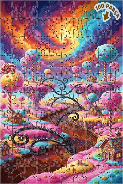 Teona Ahşap لغز خشبي مؤطر بطبقتين بتصميم مشهد مائي من سكر فاوندري، 100 قطعة، ...