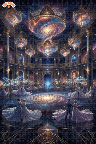 Teona Ahşap لغز خشبي بإطار مزدوج الطبقات من جالاكتيك بولو سالون 500 قطعة 50x30