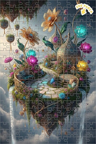 Teona Ahşap لغز خشبي بإطار مزدوج الطبقات من ماسالي جاردن 200 قطعة 25x35