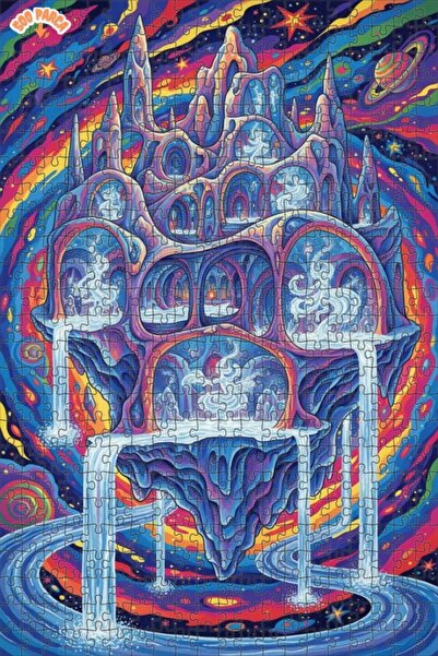 Teona Ahşap لغز خشبي مؤطر من طبقتين من سلسلة Dragon Waterfalls Universe، 500 ...