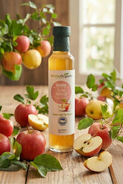 White Organic Organik Elma Sirkesi 250ml (PESTİSİT ANALİZLİ)