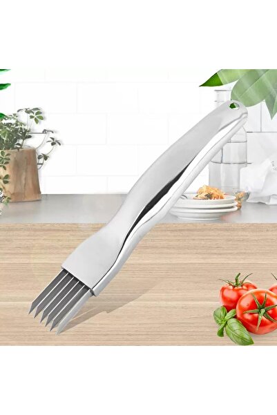 Arabest Stainless Steel Green Onion Slicer, Multi-Blade Kitchen Herb Cutter, ...