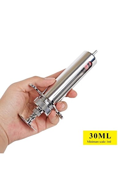 Choice1 محقنة بيطرية معدنية أوتوماتيكية سعة 30 مل، 10/20/30/50 مل، قابلة لتعد...