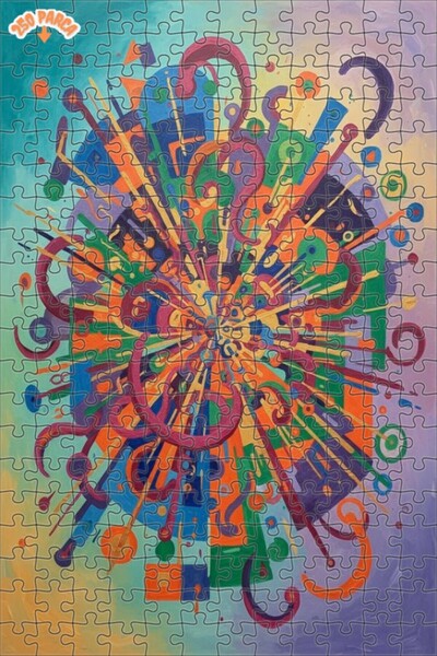 Teona Ahşap لغز خشبي بتصميم فني 250 قطعة 30x30