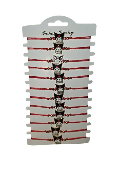 NoNameStore7 Set of 12 martisoras, Bracelet type, Adjustable size, Red string
