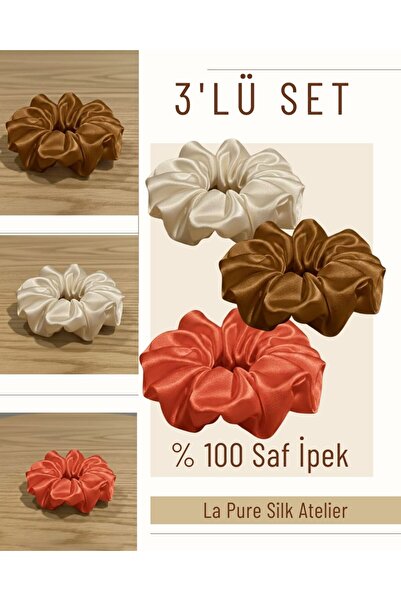 Pure Silk Atelier %100 Saf İpek Saç Tokası - Saç Kırılma Karşıtı Lüks Lastik ...
