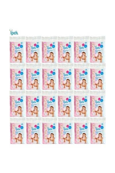 İpek Bebek Temizleme Pamuğu 1440 Adet 24 x 60