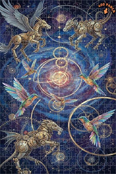 Teona Ahşap لغز خشبي مؤطر من طراز بيجاسوس وديناصور من ميستري ستيم تكنولوجي، م...