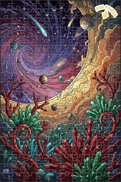 Teona Ahşap لغز فني على شكل لوحة زيتية لعالم الكريستال في المجرة الغامضة 200 ...