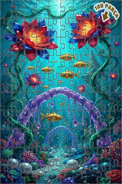 Teona Ahşap لغز خشبي مؤطر من طبقتين من ميسيمي دينيزلاب سيدوورس جاردن 100 قطعة...