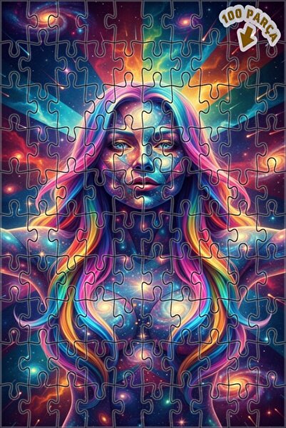 Teona Ahşap لوحة فنية خشبية مؤطرة من طبقتين بطباعة فنية للفجراء الكونية للنسا...