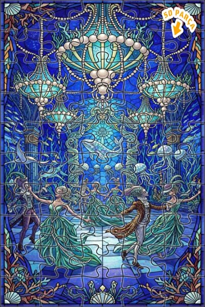 Teona Ahşap لغز خشبي مزدوج الطبقات من ماجيكال مير بولوس 50 قطعة مقاس 15x25