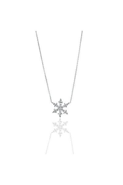 HS Mücevherat Kar Tanesi Pırlanta Kolye