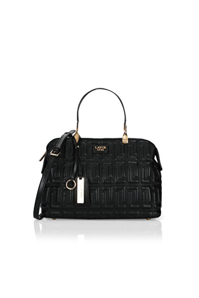 Lavie Luxe حقيبة جولي 26 متوسطة الحجم بثلاثة أقسام للنساء (أسود)