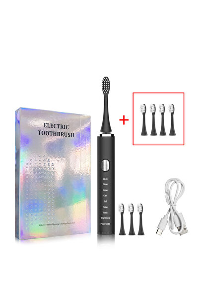 Choice1 Black 8 heads Electric Toothbrush Sonic Electric Toothbrush For Teeth...
