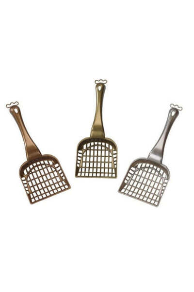 Ebi مجرفة فضلات القطط - إصدار ملكي - نحاسي/26×10.5 سم