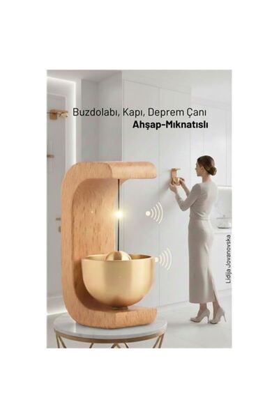 ModaCar Ahşap Kapı Çanı - Deprem Zili - Dekoratif Zil -Japon Rüzgar Çanı Yapı...